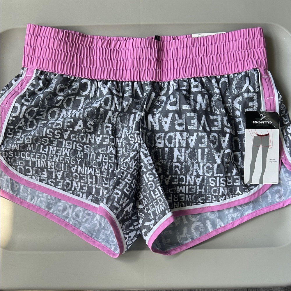 Xersion Pink and Black Athletic Shorts